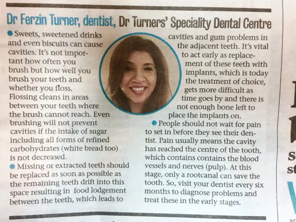 Article on cavities and gums